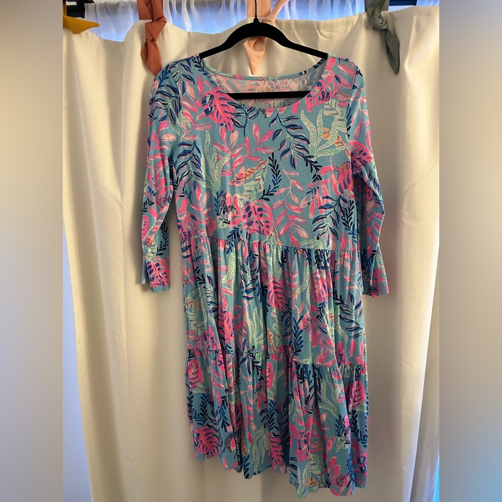 Lilly Pulitzer Blue and Pink Mini Dress
